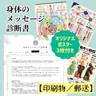 身体のメッセージ診断書【印刷物/郵送】